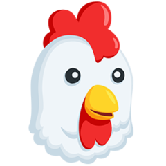 How emoji chicken displayed on Messenger