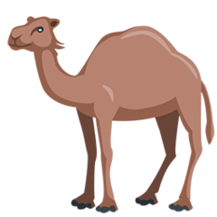 How emoji camel displayed on Messenger