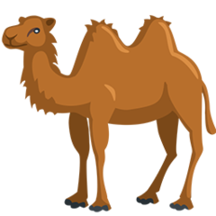 How emoji two-hump camel displayed on Messenger