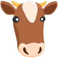 How emoji cow face displayed on Messenger