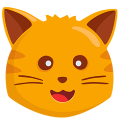 How emoji cat face displayed on Messenger