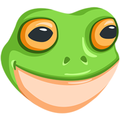 How emoji frog displayed on Messenger