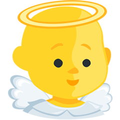 How emoji baby angel displayed on Messenger