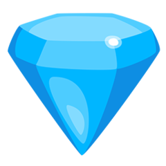 How emoji gem stone displayed on Messenger