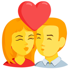 How emoji kiss displayed on Messenger