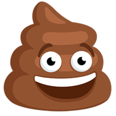 How emoji pile of poo displayed on Messenger