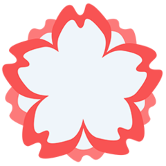 How emoji white flower displayed on Messenger