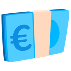 How emoji euro banknote displayed on Messenger