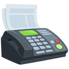 How emoji fax machine displayed on Messenger