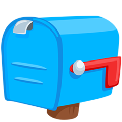 How emoji closed mailbox with lowered flag displayed on Messenger