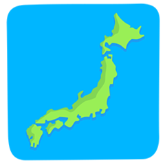 How emoji map of Japan displayed on Messenger