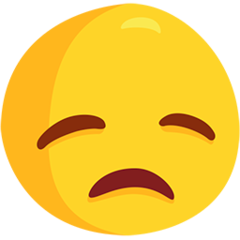 How emoji disappointed face displayed on Messenger