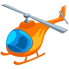 How emoji helicopter displayed on Messenger