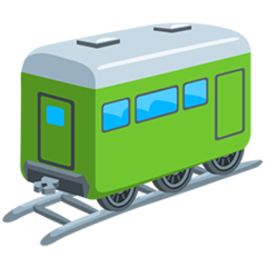 How emoji railway car displayed on Messenger