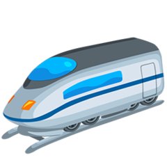 How emoji high-speed train displayed on Messenger