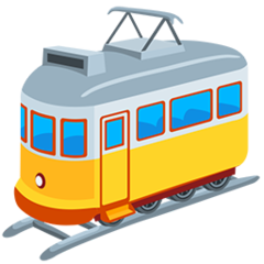 How emoji tram car displayed on Messenger