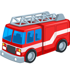 How emoji fire engine displayed on Messenger