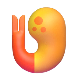 How emoji fried shrimp displayed on Microsoft 3D animated