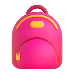 How emoji backpack displayed on Microsoft 3D animated