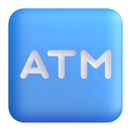 How emoji ATM sign displayed on Microsoft 3D animated