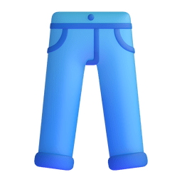 How emoji jeans displayed on Microsoft 3D animated