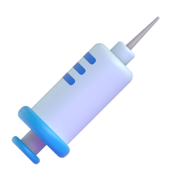 How emoji syringe displayed on Microsoft 3D animated