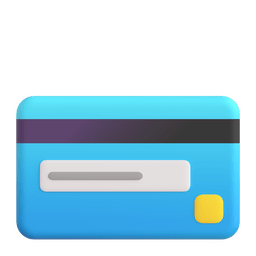 How emoji credit card displayed on Microsoft 3D animated