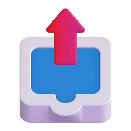 How emoji outbox tray displayed on Microsoft 3D animated