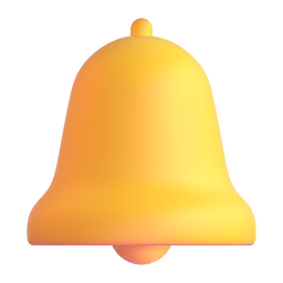 How emoji bell displayed on Microsoft 3D animated