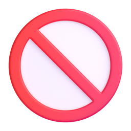 How emoji prohibited displayed on Microsoft 3D animated