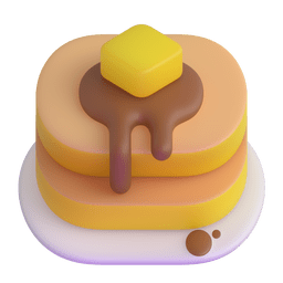 How emoji pancakes displayed on Microsoft 3D animated