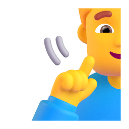 How emoji deaf man displayed on Microsoft 3D animated