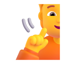 How emoji deaf person displayed on Microsoft 3D animated