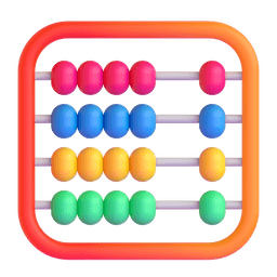 How emoji abacus displayed on Microsoft 3D animated