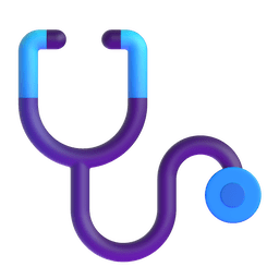 How emoji stethoscope displayed on Microsoft 3D animated