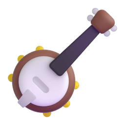 How emoji banjo displayed on Microsoft 3D animated