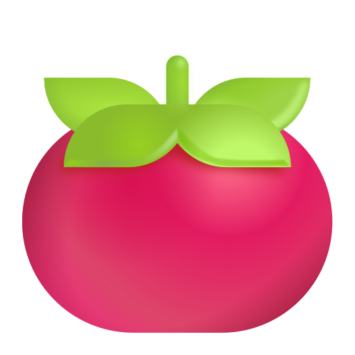 How emoji tomato displayed on Microsoft 3D fluent