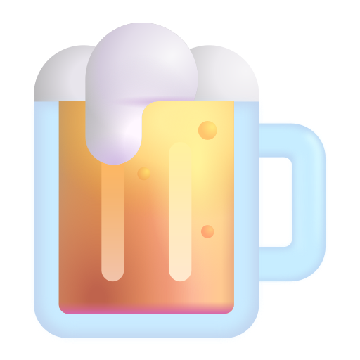 How emoji beer mug displayed on Microsoft 3D fluent