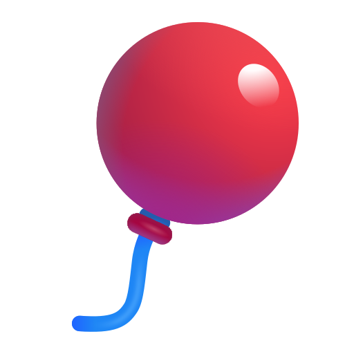 How emoji balloon displayed on Microsoft 3D fluent