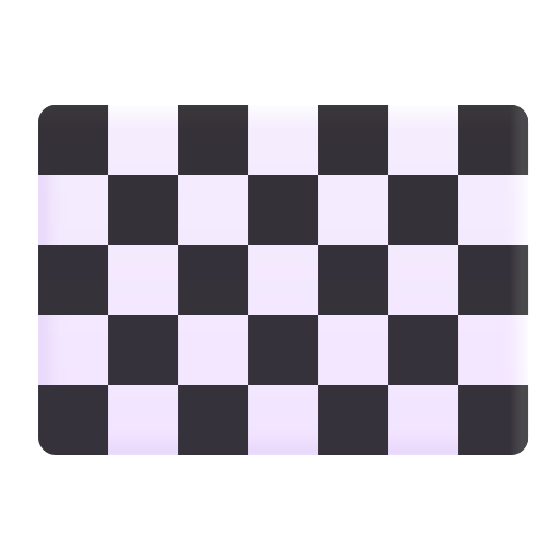 How emoji chequered flag displayed on Microsoft 3D fluent