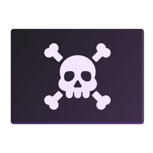 How emoji pirate flag displayed on Microsoft 3D fluent