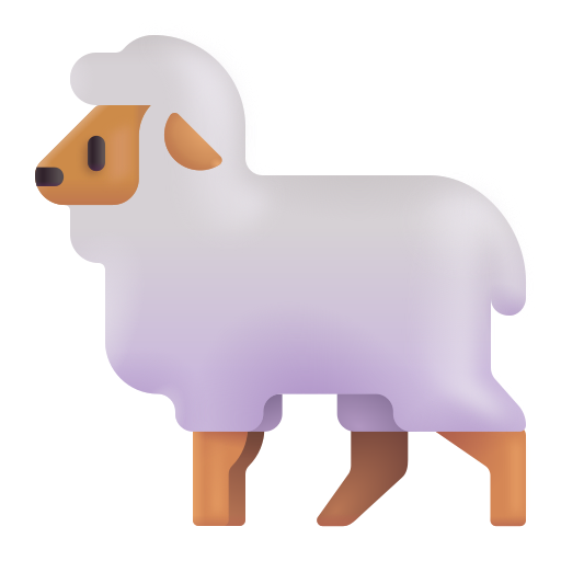 How emoji ewe displayed on Microsoft 3D fluent