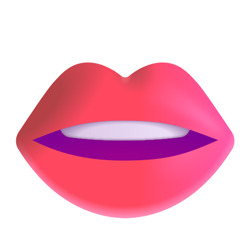 How emoji mouth displayed on Microsoft 3D fluent