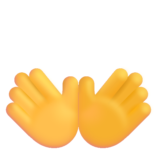 👐 Emoji Tangan terbuka (open hands) beserta penggunaanya - Dunia Emoji ...