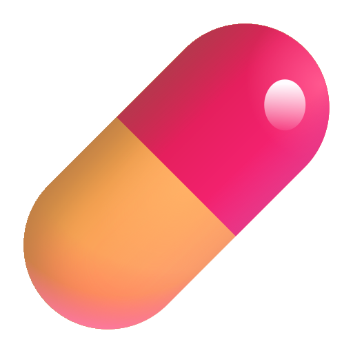 How emoji pill displayed on Microsoft 3D fluent