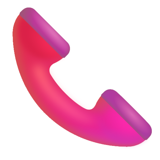 How emoji telephone receiver displayed on Microsoft 3D fluent