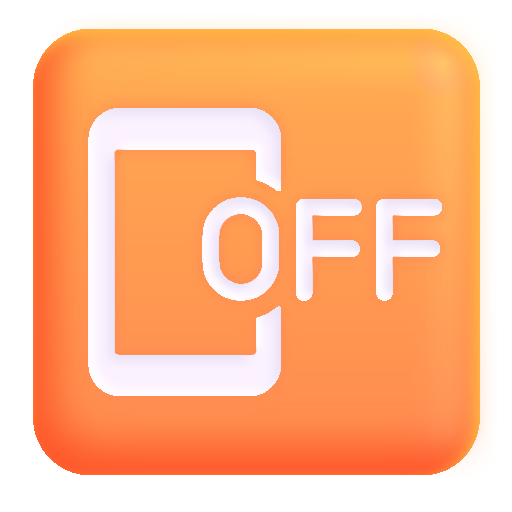 How emoji mobile phone off displayed on Microsoft 3D fluent