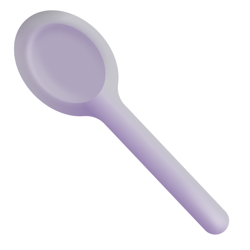 How emoji spoon displayed on Microsoft 3D fluent