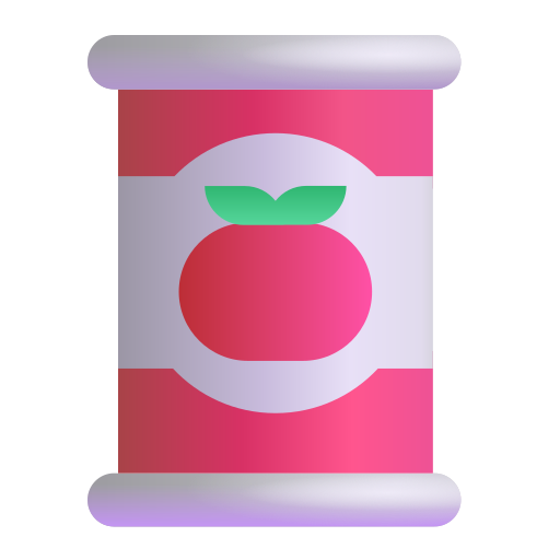 How emoji canned food displayed on Microsoft 3D fluent