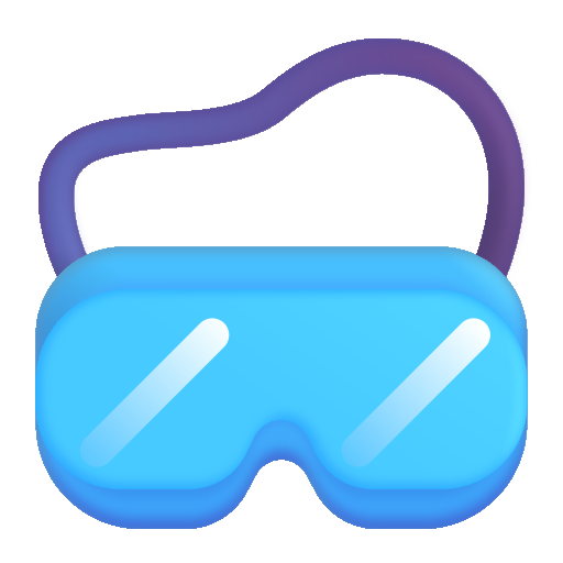 How emoji goggles displayed on Microsoft 3D fluent